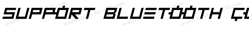 SUPPORT BLUETOOTH CONNECTION字体转换